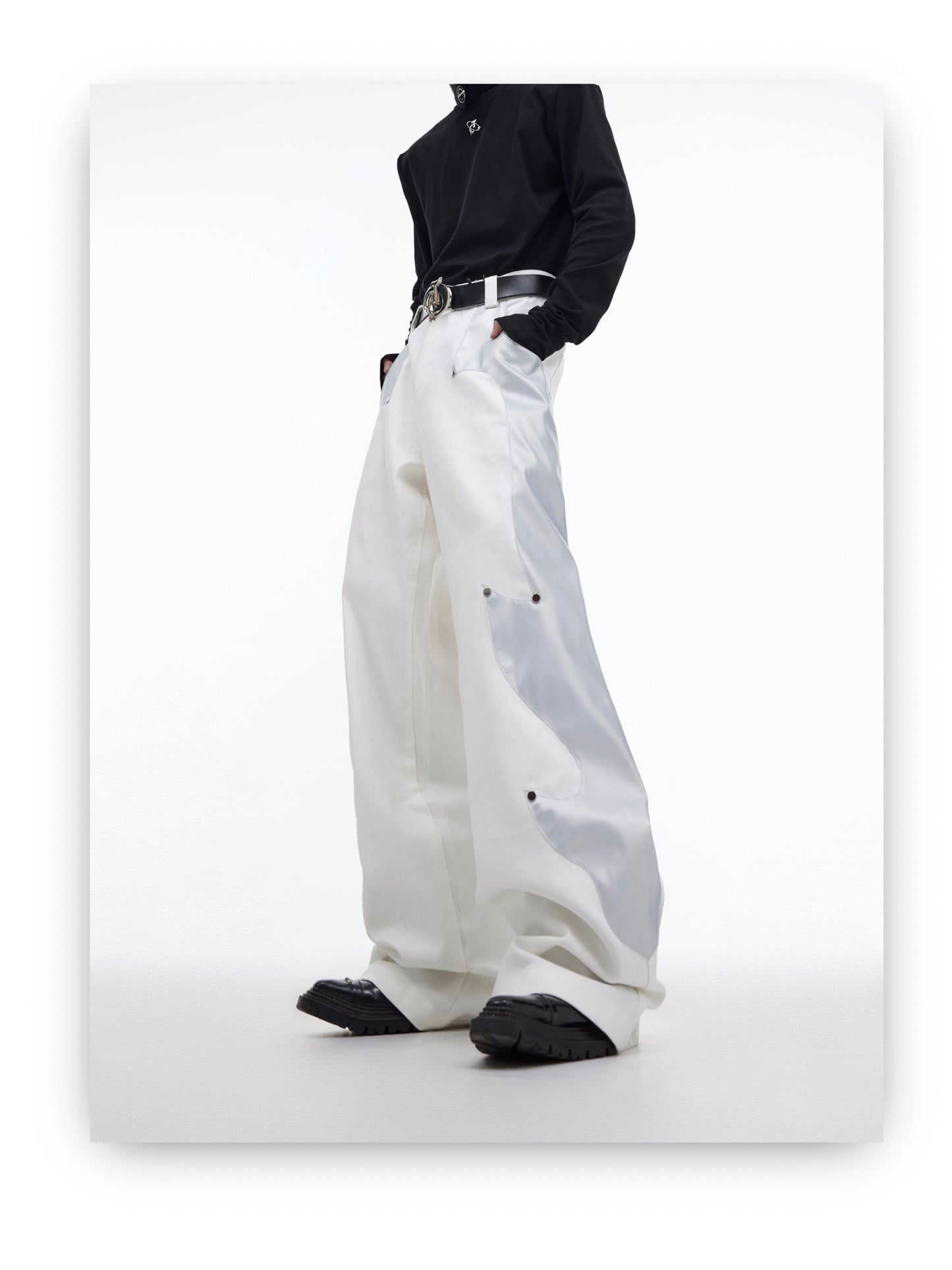 Flame leg wide leg Oversized Pants | ARGUE CULTURE Collection [H452]