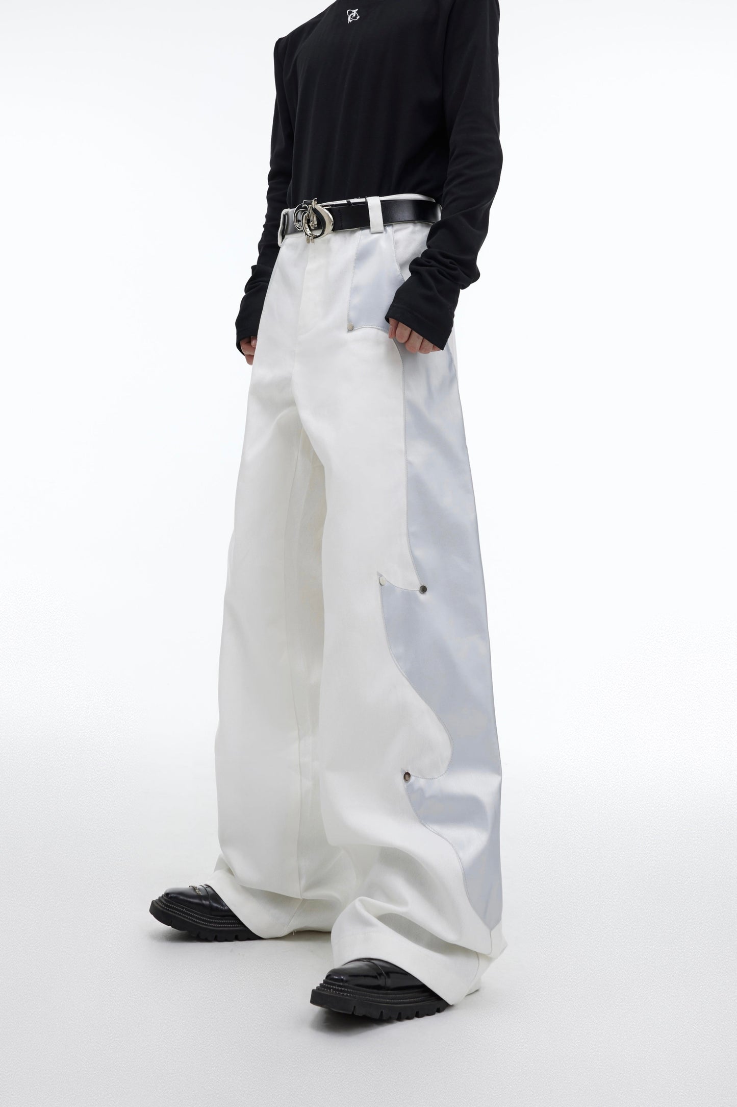 Flame leg wide leg Oversized Pants | ARGUE CULTURE Collection [H452]