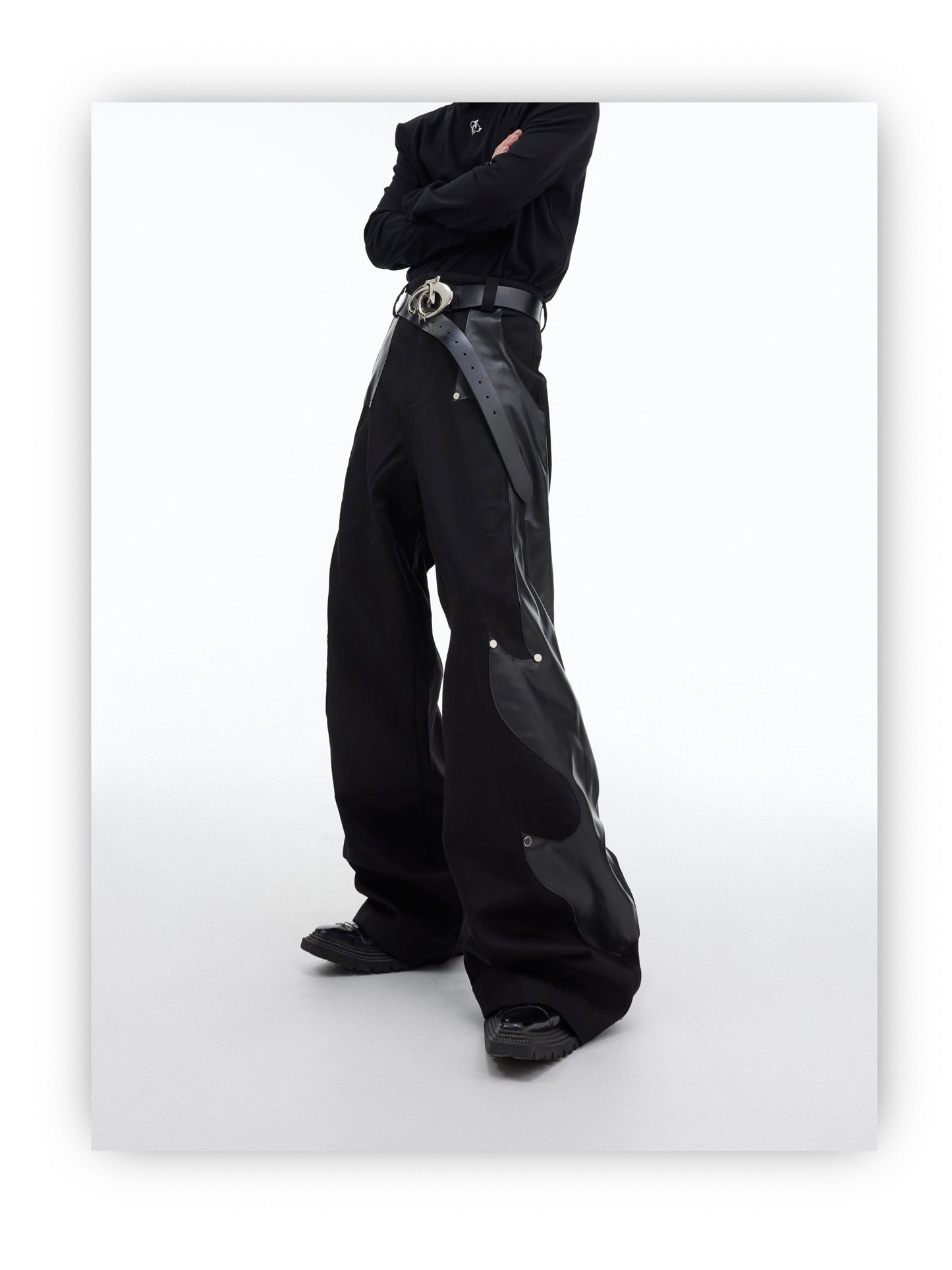 Flame leg wide leg Oversized Pants | ARGUE CULTURE Collection [H452]