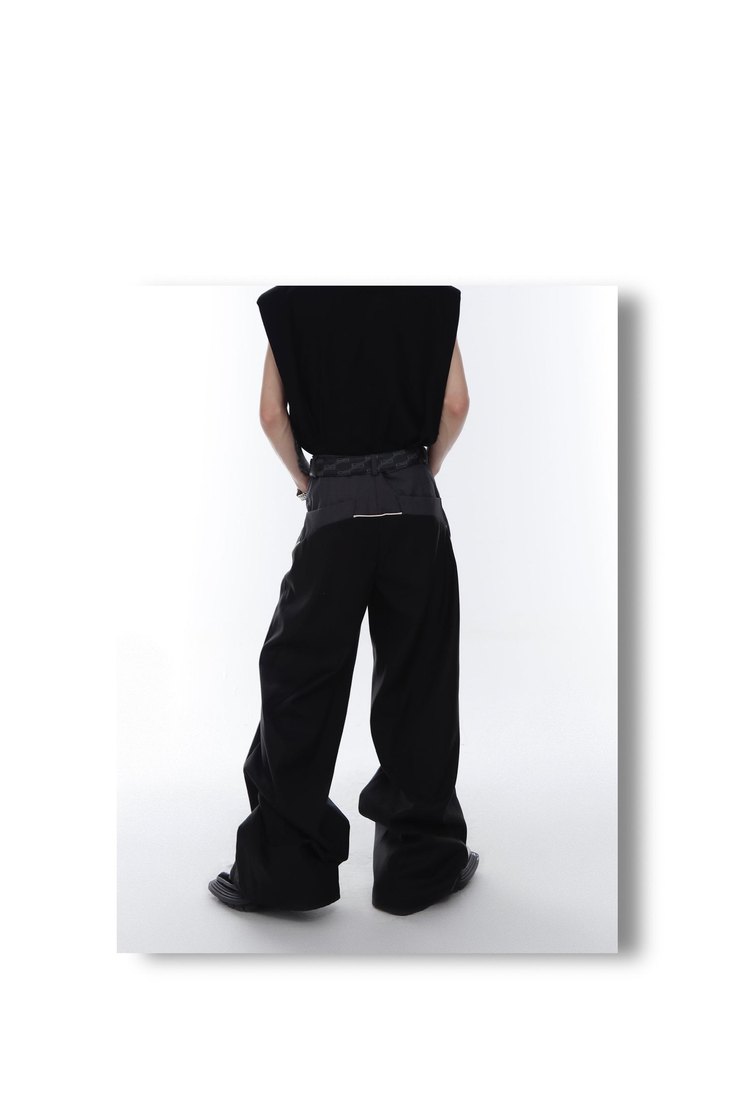 Loose Spliced Drape Pants | ARGUE CULTURE Collection [H358]