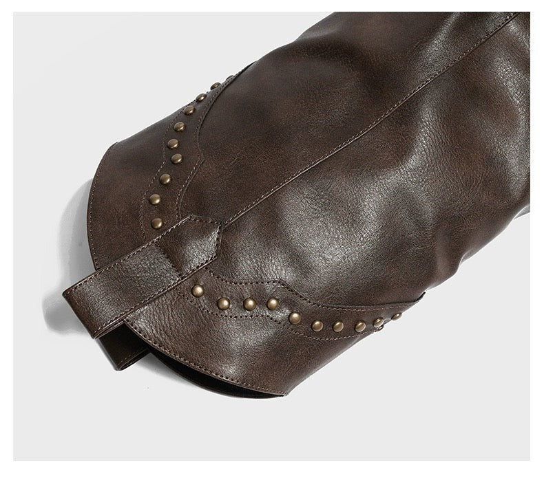 Rivet Vintage Cowboy Boots [H675]