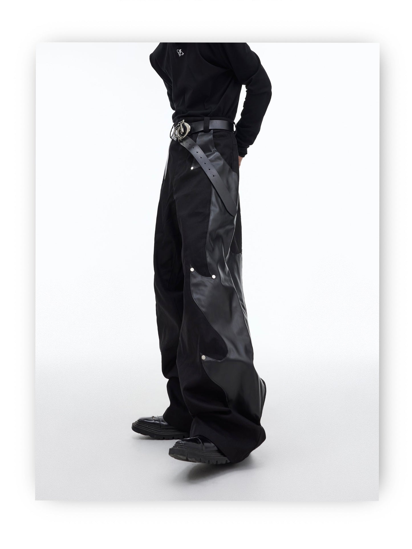 Flame leg wide leg Oversized Pants | ARGUE CULTURE Collection [H452]