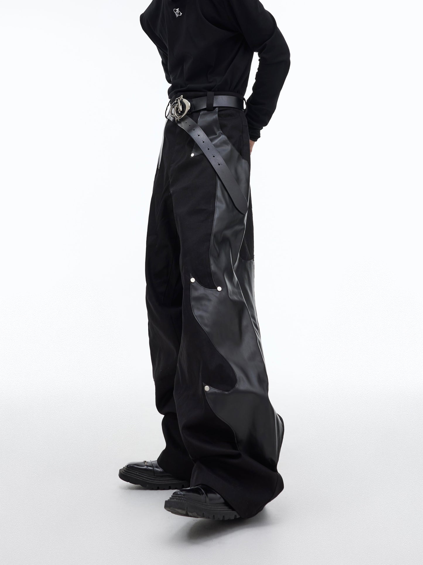 Flame leg wide leg Oversized Pants | ARGUE CULTURE Collection [H452]