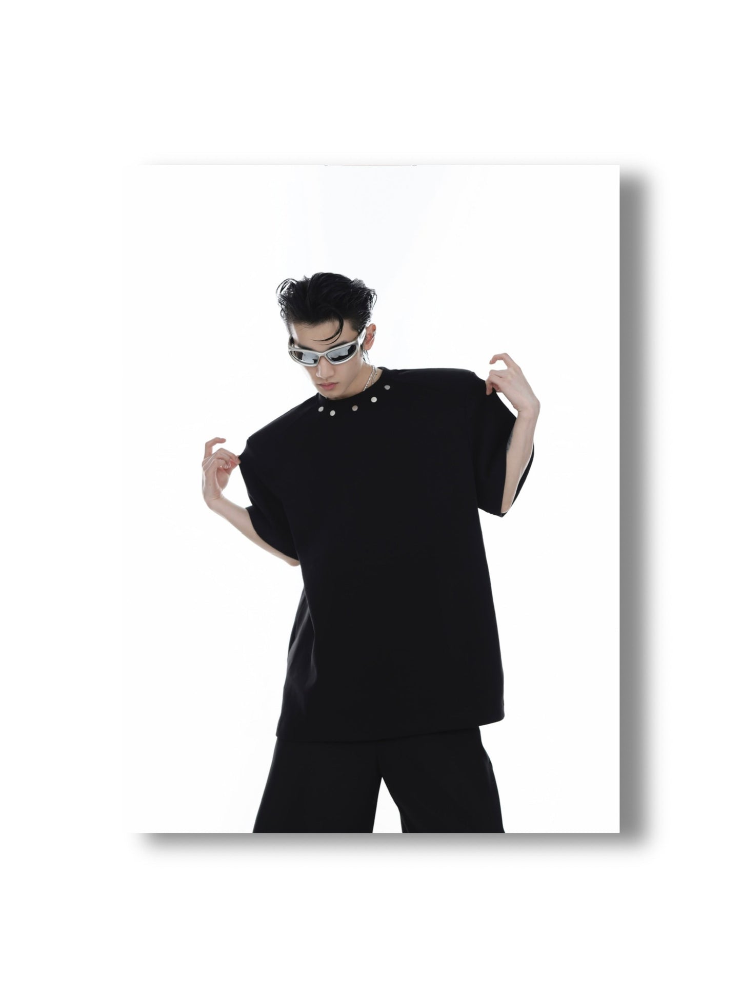 Metal embellished T-Shirt | ARGUE CULTURE Collection [H343]