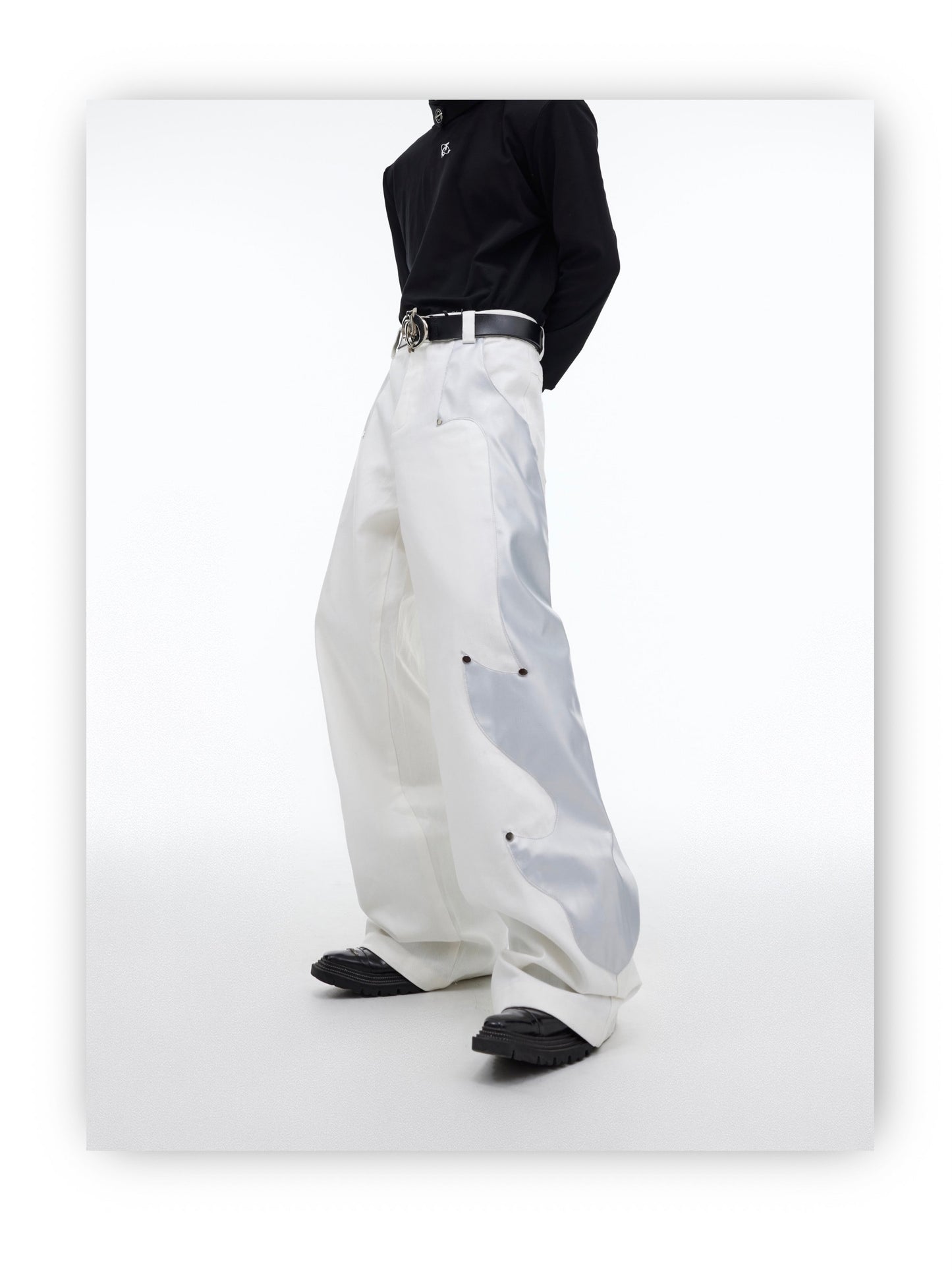 Flame leg wide leg Oversized Pants | ARGUE CULTURE Collection [H452]