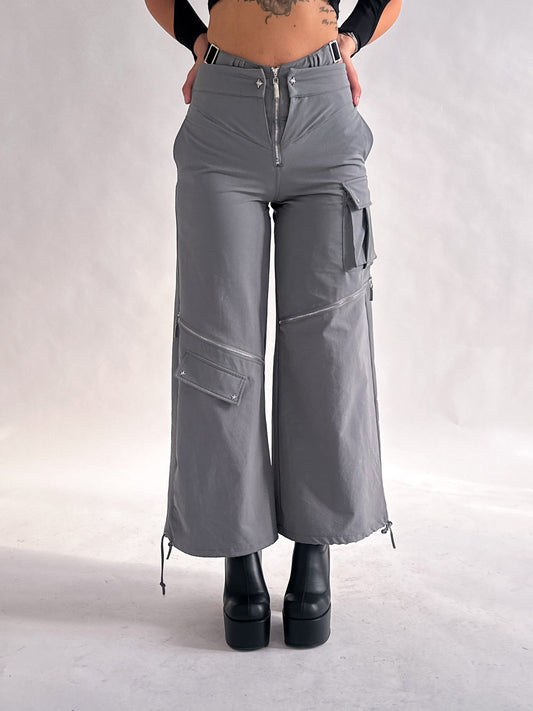 Cyber style Wide leg Pants [H682]