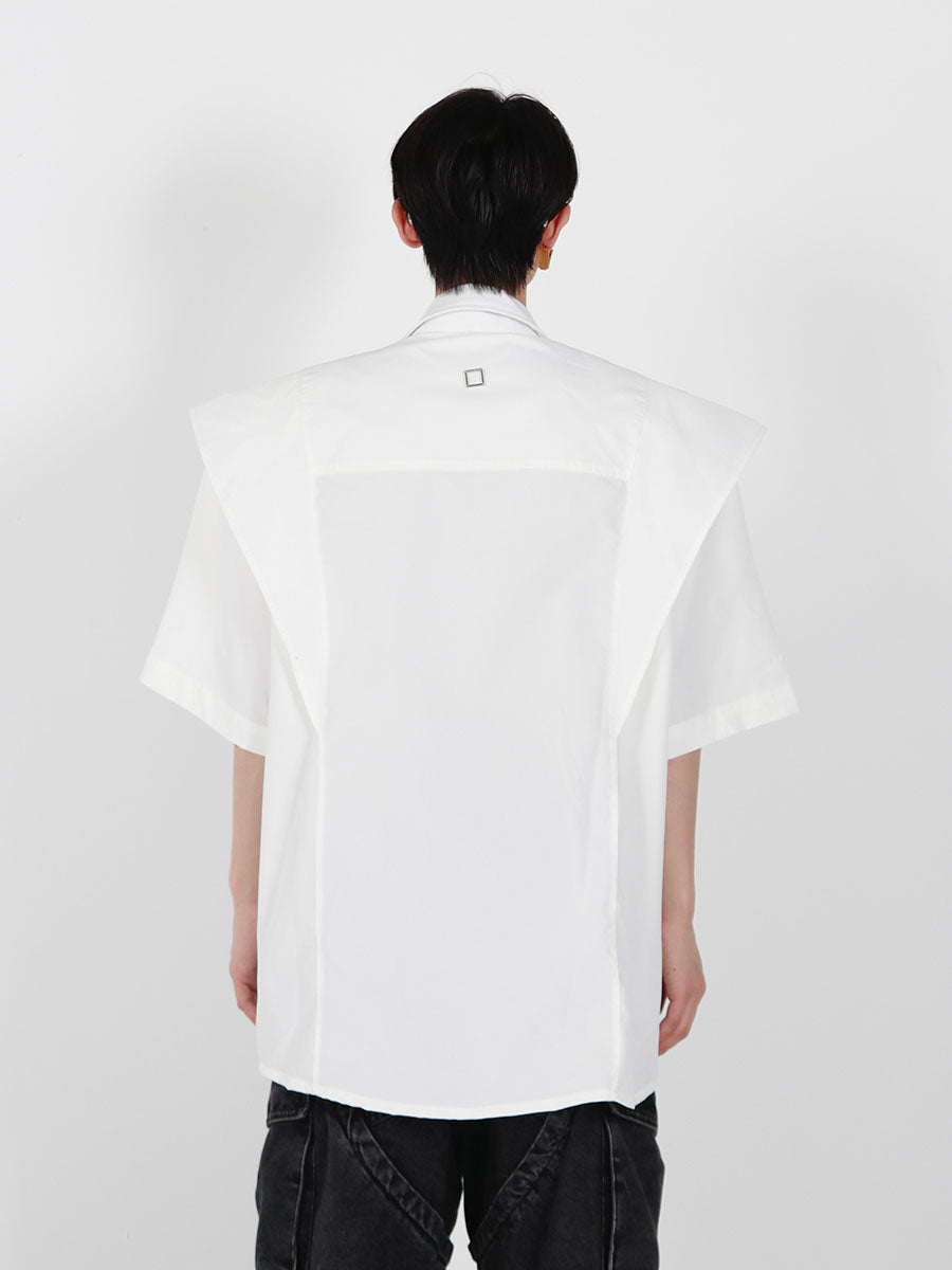 UNISEX Wide Shoulder Belt Strap Collar T-shirt | ARGUE CULTURE Collection [H012]