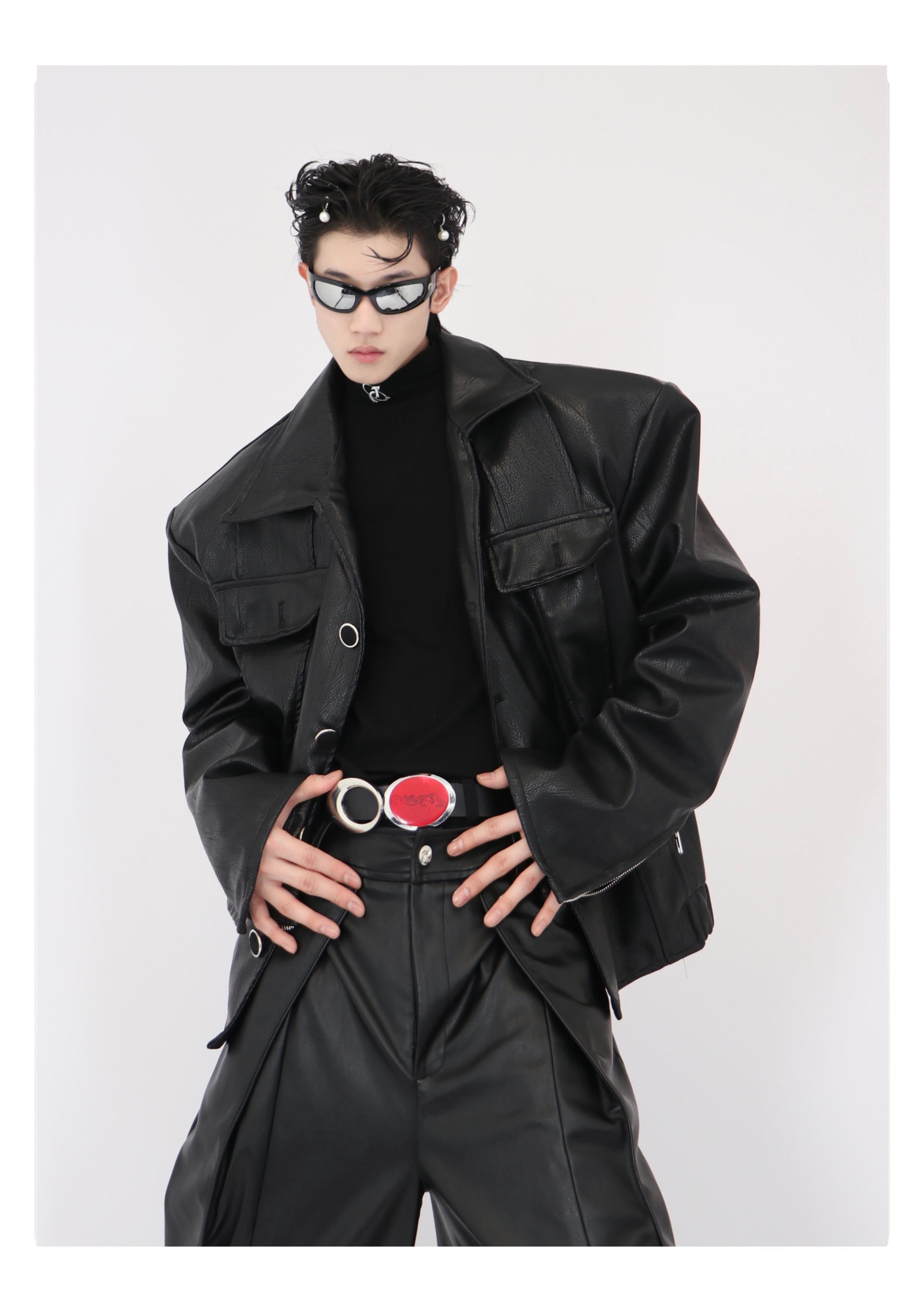 UNISEX Oversized Vegan Leather Jacket | ARGUE CULTURE Collection