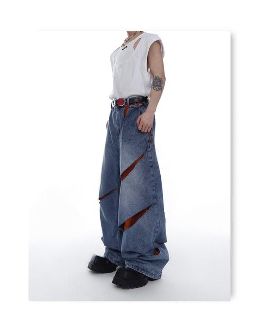 UNISEX Slashed Jeans | ARGUE CULTURE Collection [H039]