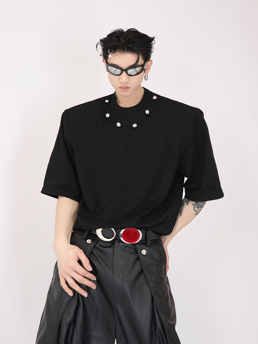 UNISEX Metall Embellishment T-shirt | ARGUE CULTURE Collection [H084]