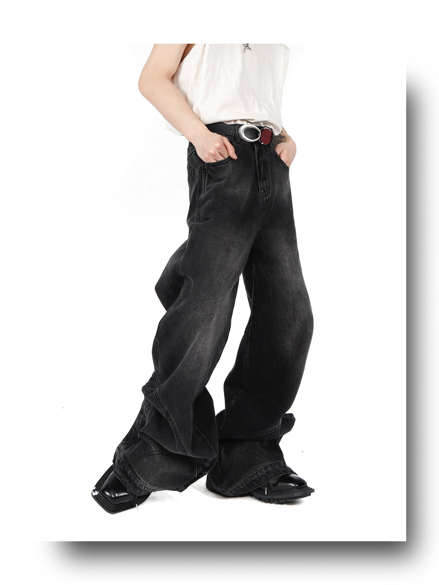 UNISEX Black Denim Pants/Jeans | ARGUE CULTURE Collection [H179]