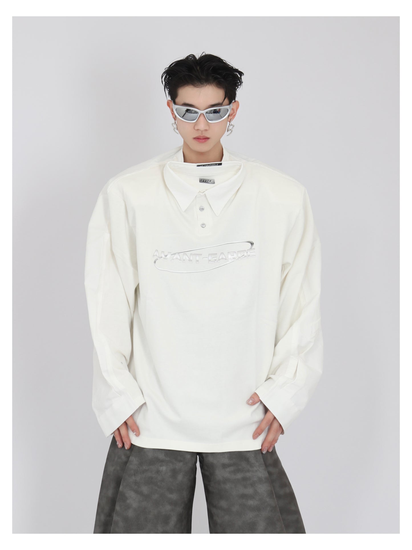 Avant Garde "Shirt on Shirt" Sweatshirt  | ARGUE CULTURE Collection | [H254]