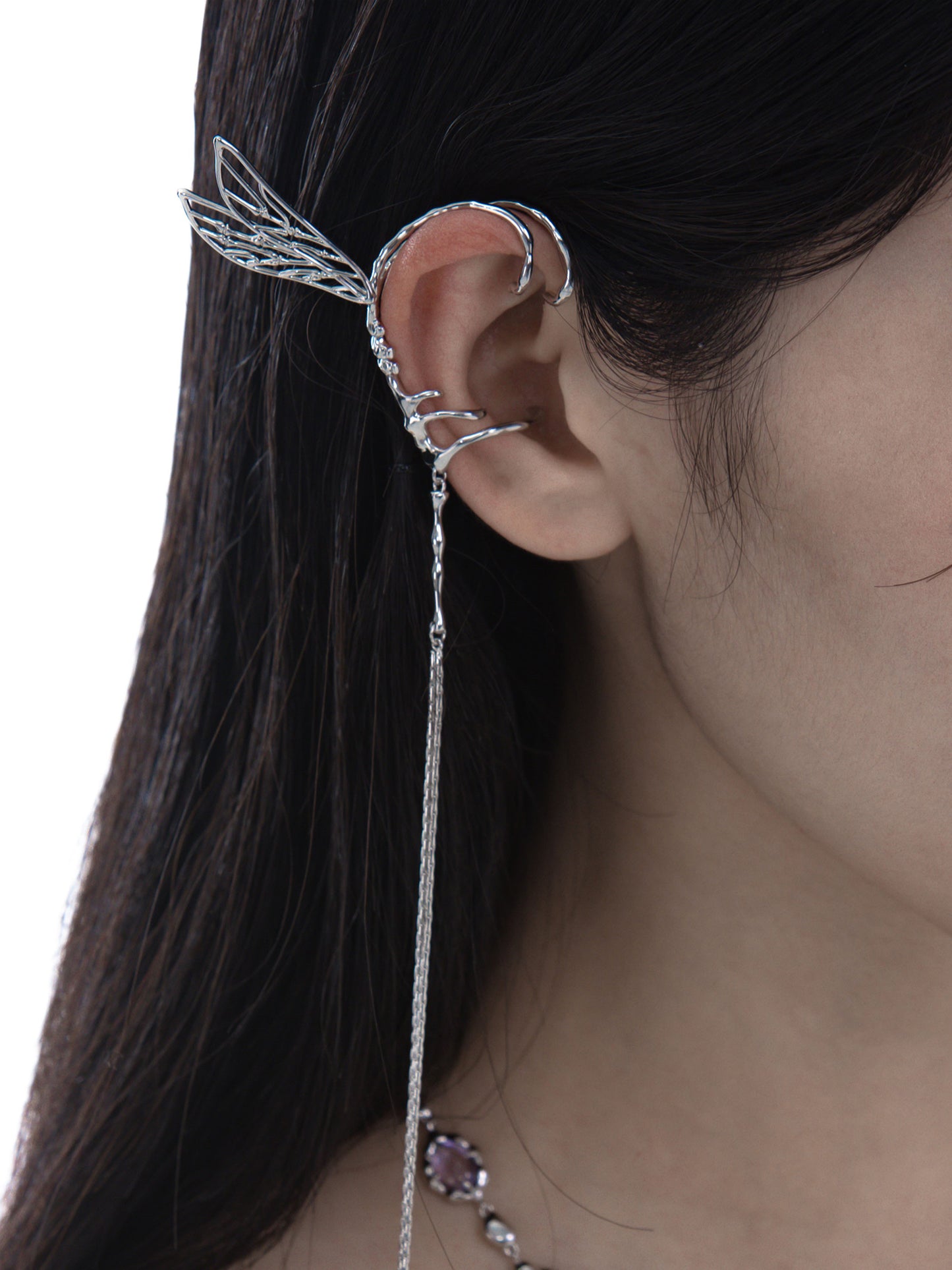 DRAGONFLY EAR CUFF | Dreamcatcher Series [H224] PLANKTONT