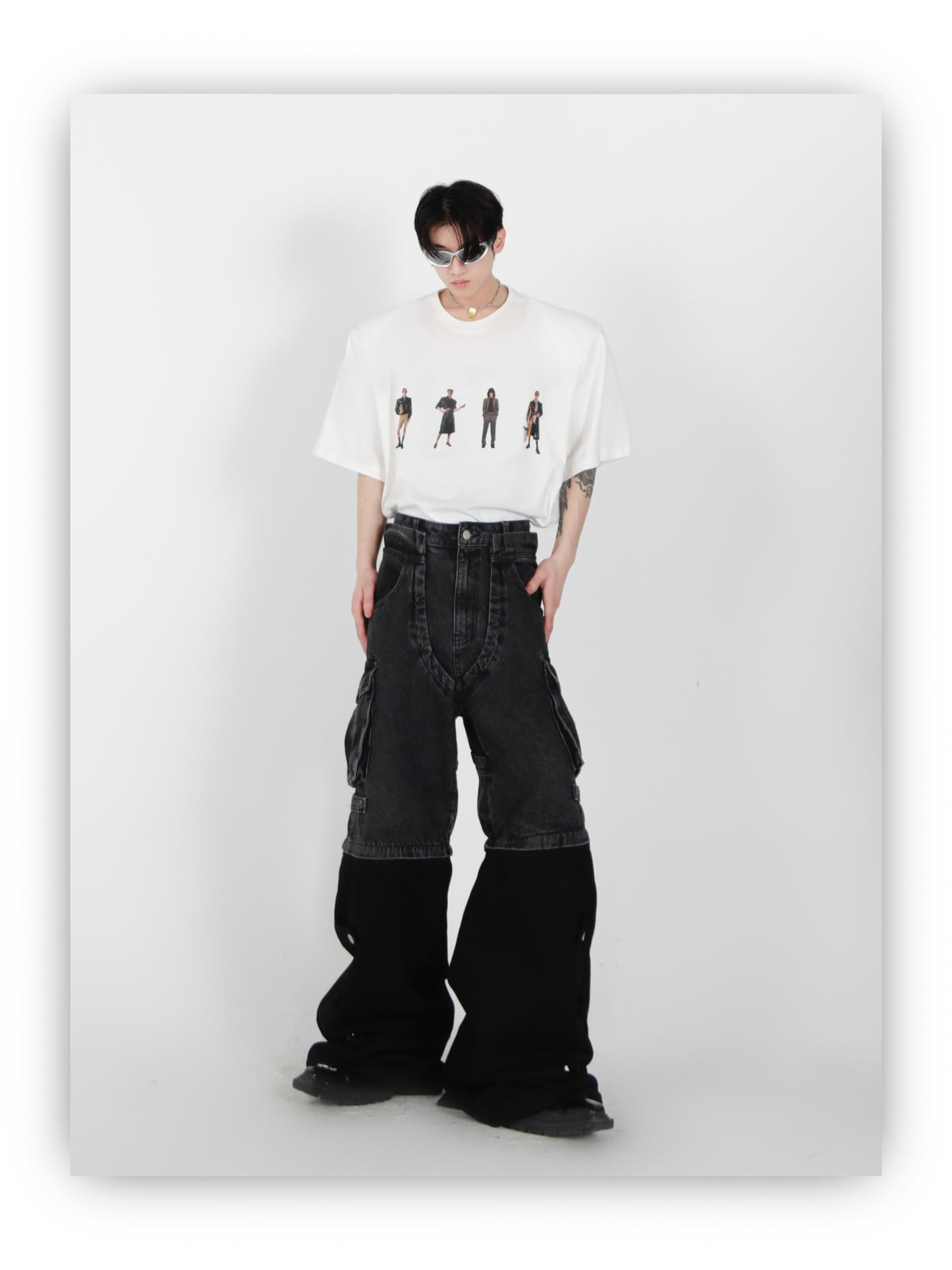 UNISEX Half Colored Denim Jeans | ARGUE CULTURE Collection [H117]