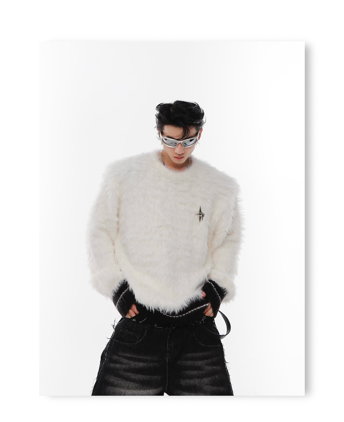 UNISEX GENESIS Fuzzy Sweater | ARGUE CULTURE Collection [H133]