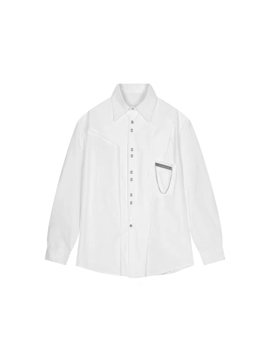 UNISEX Metal Pocket Embellishment Shirt | ARGUE CULTURE Collection [H088]