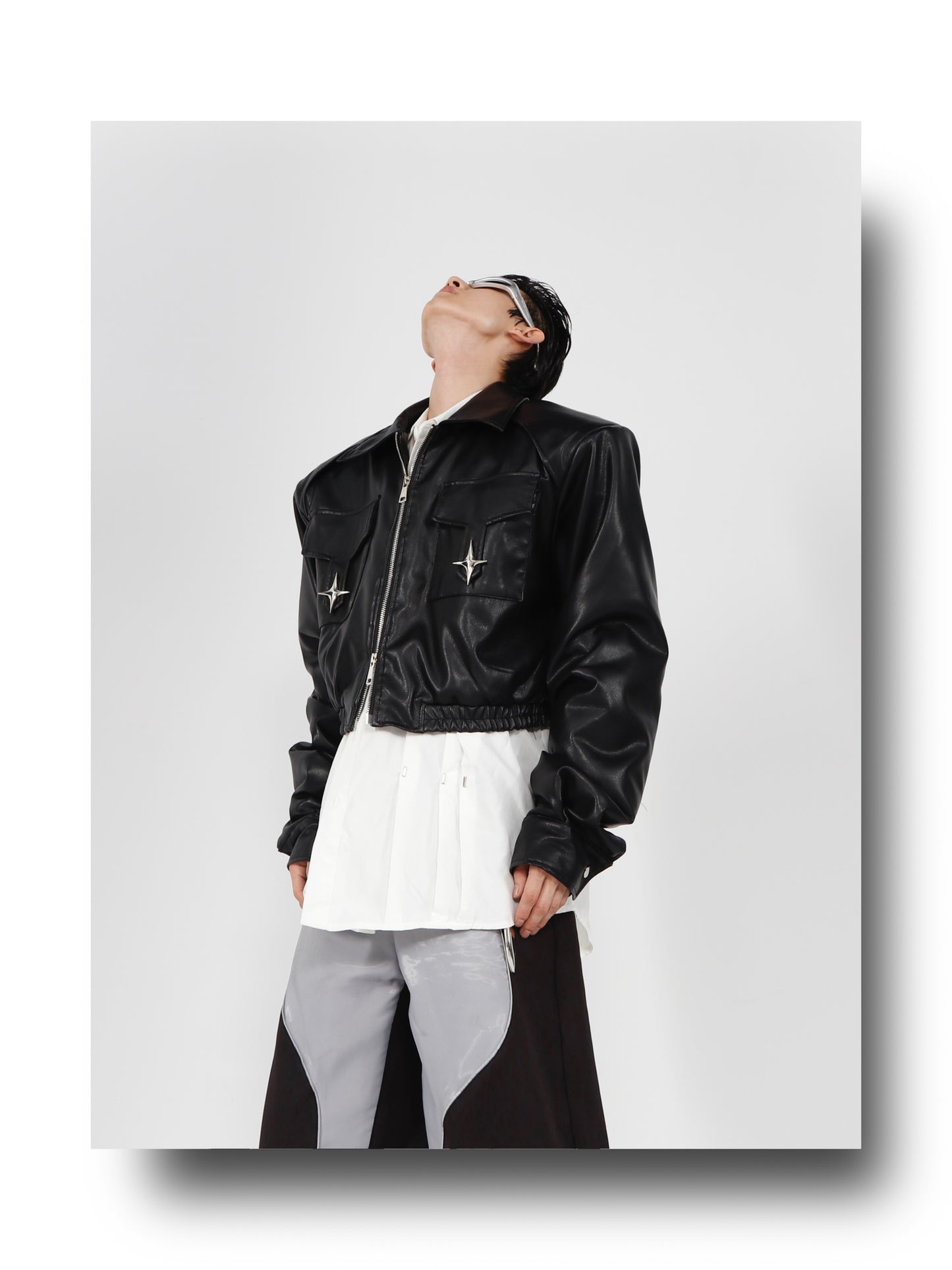 GENESIS Vegan Wide Shoulder Leather Jacket | ARGUE CULTURE Collection | Genesis Jacket [H231]