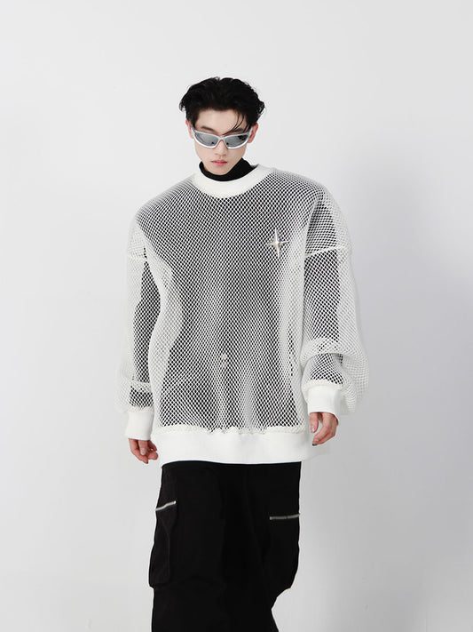 GENESIS Celestial See Through Long Sleeve Shirt | ARGUE CULTURE Collection | [H243]