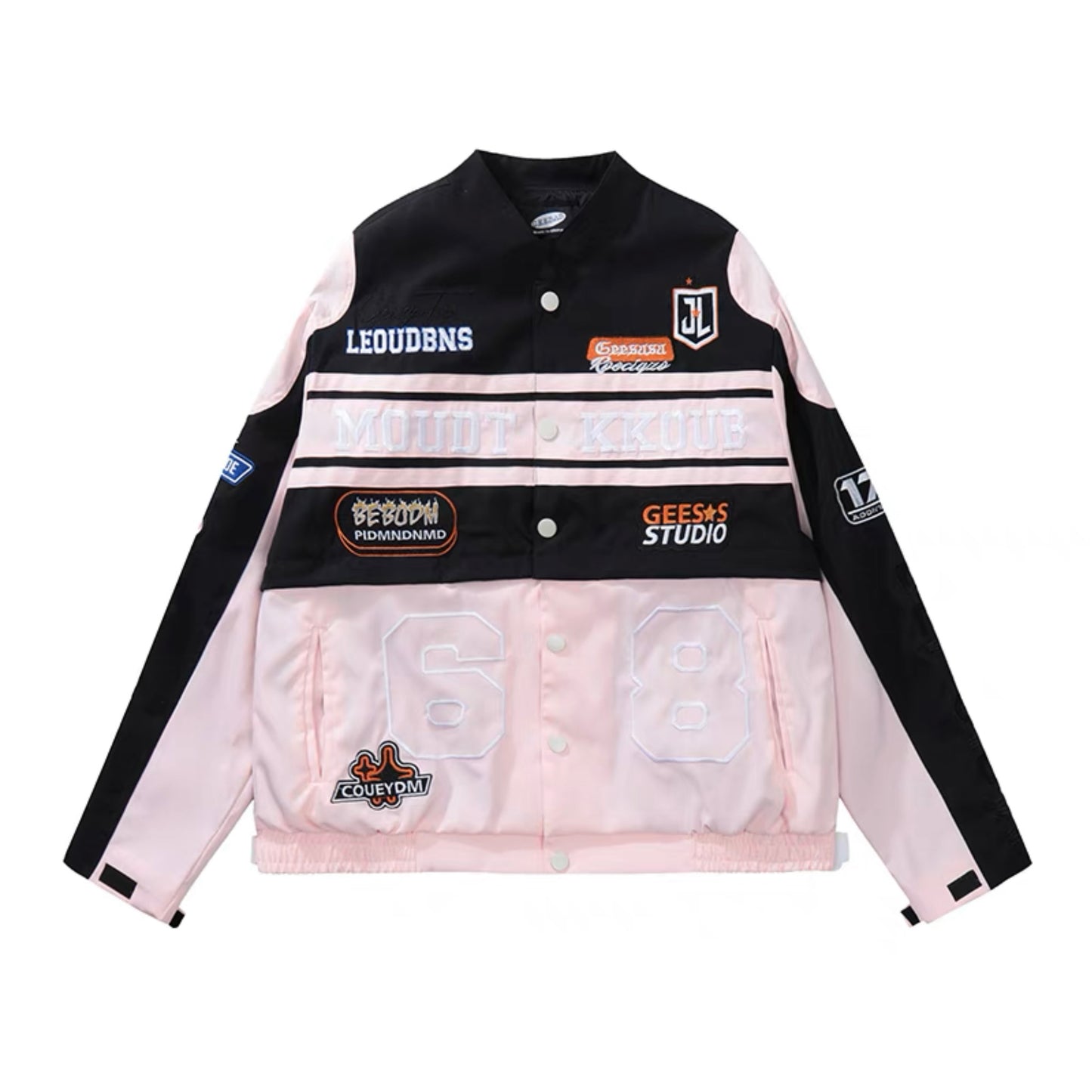 UNISEX Pink Racing Jacket, Pink Racing Skirt | ZZHENL [H274]