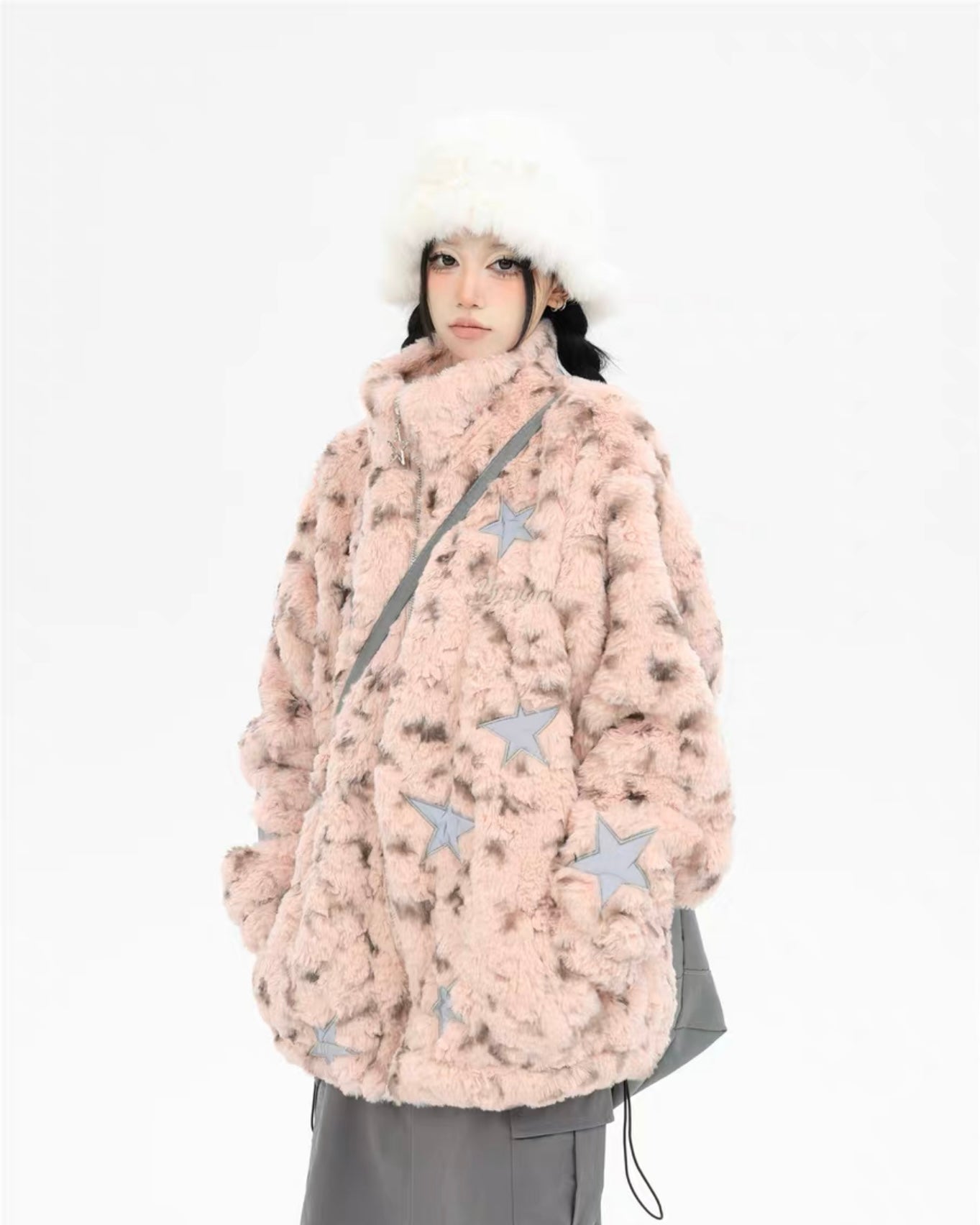 Acubi Fluffy Reflective Star Jacket | ZZHENL [H271]